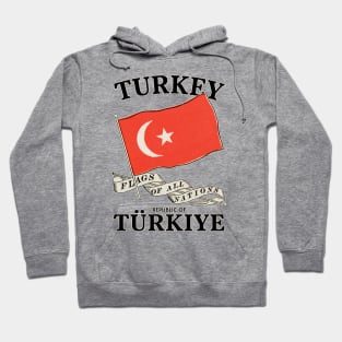 Vintage Flag of Turkey Hoodie